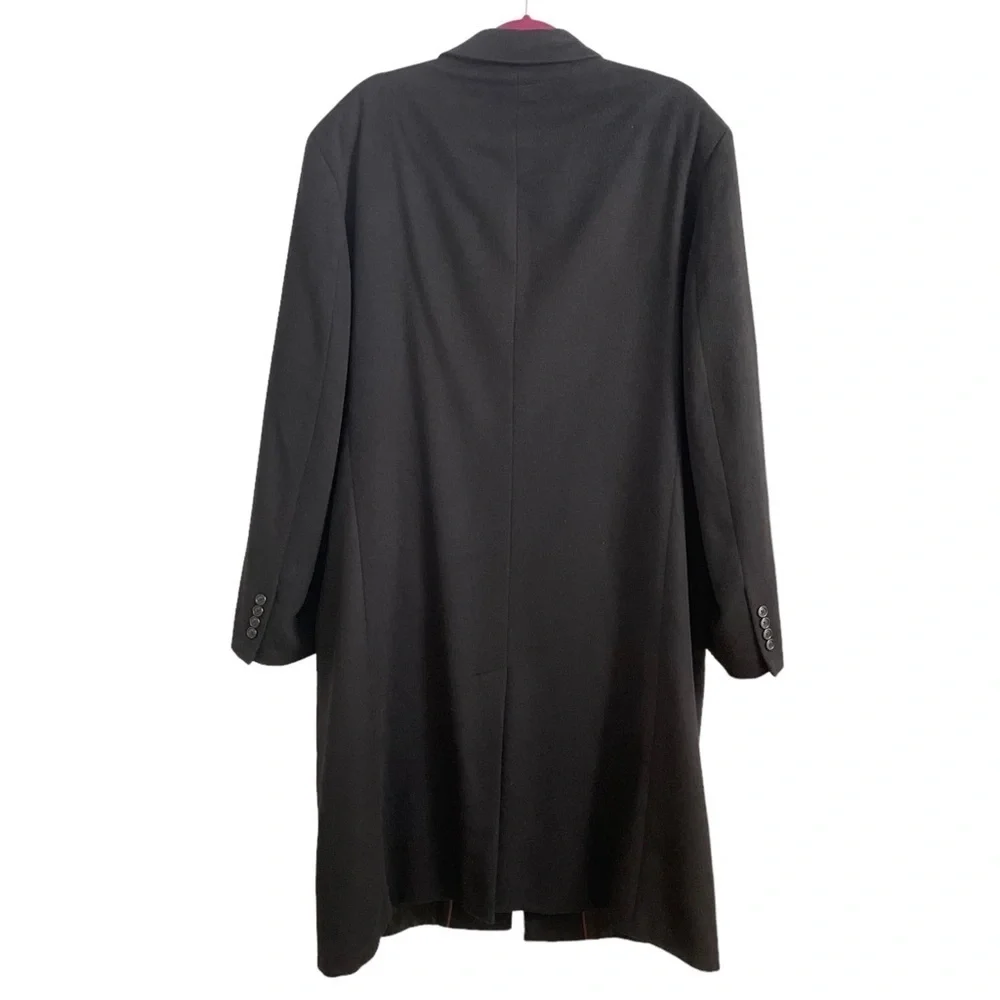 LORD & TAYLOR for Jacob Siegel Men's 100% Cashmere Winter Black Coat 44R